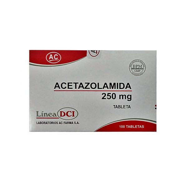 Acetazolamida 250mg Tableta cjax100 AC farma