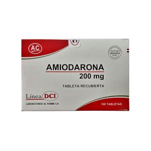 Amiodarona 200mg Tableta Recubierta cjax100 AC Farma