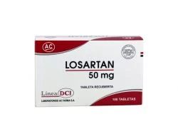 Losartan 50 mg Caja con 100 Tabletas Ac farma