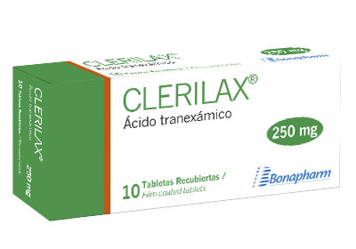 CLERILAX 250MG TAB RECU CJAX10 acido tranexamico