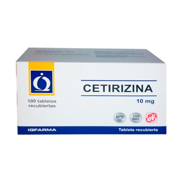 Cetirizina IQ 10mg Tableta Recubierta