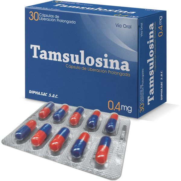 Tamsulosina DIPH 0.4mg Cápsula de liberación prolongada