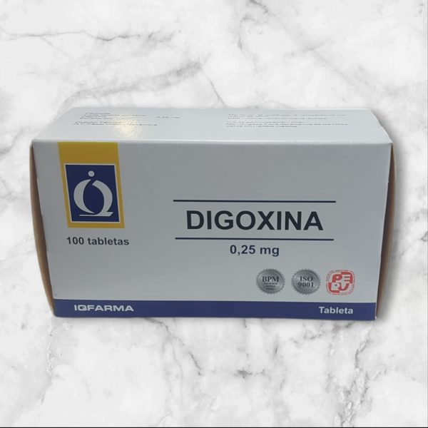 Digoxina 0.25mg cjax100 tabletas IQFarma