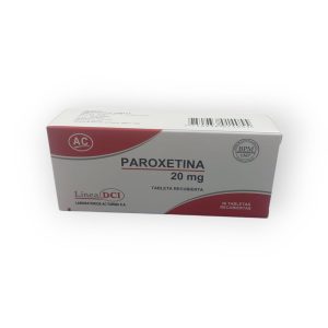 Paroxetina 20 mg Caja por 30 Tabletas
