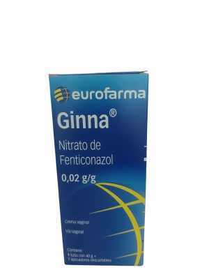 Ginna crema vaginal 0.02g/g tubo 40g+7 aplic descart Nitrato de Fenticonazol