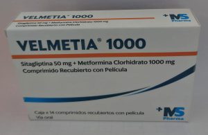 VELMETIA 1000 COMP REC CJAX14 Sitagliptina 50mg+Metformina 1000